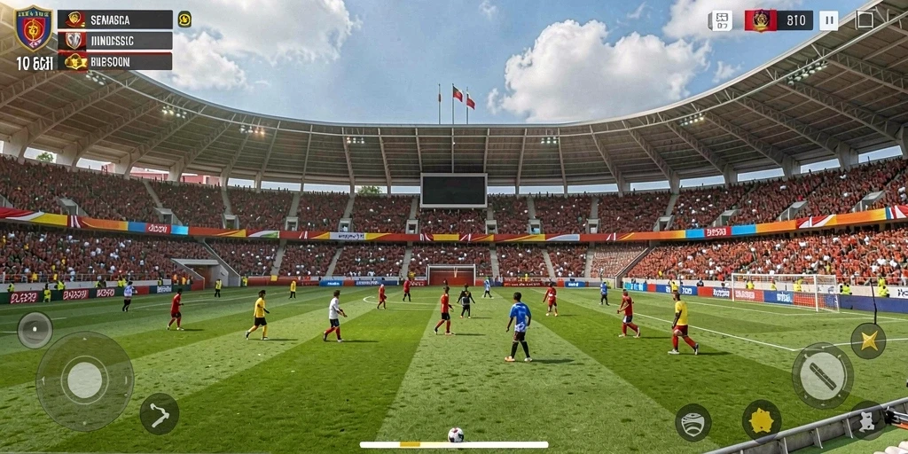 t9999 - Tangkapan layar menampilkan level menantang yang penuh rintangan.